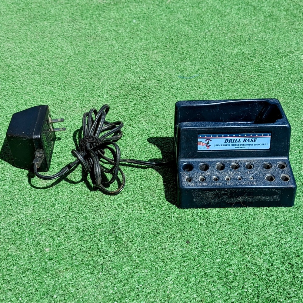 UNTESTED Wen 380AC Cordless Hand Drill Tool 3-hour Rapid Charger Set Base GUC